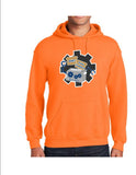 MMS ORANGE 8487 ADULT & YOUTH - Gildan® - Heavy Blend™ HOODED SWEATSHIRT