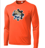 MMS ORANGE 8487 ADULT LONG SLEEVE PERFORMANCE T-SHIRT
