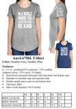 Ladies - " BE KIND " T-Shirt - 4.5 oz., preshrunk 100% combed ringspun cotton